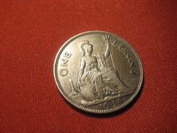 One  Penny 1938  30 mm  ,szép bronz