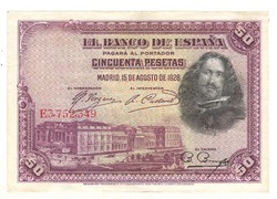 50 peseta 1928 Spanyolország