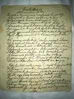 /1865/ Illyés Bálint kézirata.Sajátkezű aláírásával!( dedikált) Emlékezés 1848 martius 15. kére.