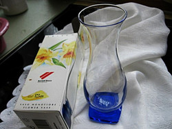 IBISCO Bormioli Rocco cobalt blue váza