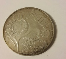 10 deutsche mark 1972 Müncheni Olimpia ezüst érme