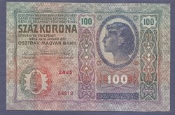100 korona 1912   Felülbélyegzés nélkül 2445