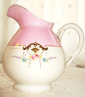 Elegant pink hand-painted jug