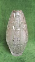 Nagy méretű kristály váza 33 cm