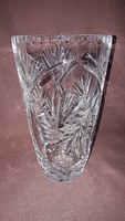 Lip crystal, glass vase,