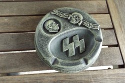 Szép hamuzó tál SS Német hamutál Hitler profil hamutartó