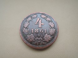 4 kreuzer 1861 A VF