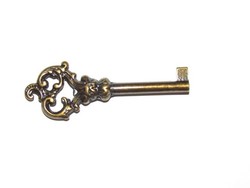 réz kulcs új ( antik-arany)