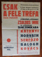 Retro, Csiky Gergely színház plakátja 1957.
