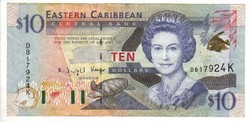 10 dollár 2008 Kelet-Karib államok