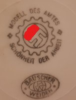 Birodalmi NSDAP- deutsches arbeitsfront 3 db porcelán tányér mintákkal