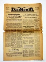 1941 május 3  /  ESTI KURIR  /  RÉGI EREDETI MAGYAR ÚJSÁG Szs.:  3927