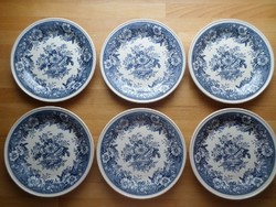 6 db Villeroy & Boch Mettlach Balmoral porcelán kistányér süteményes tányér 21 cm
