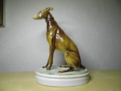 Zsolnay agár kutya porcelán figura hibátlan állapotban a legkedvezőbb árban!