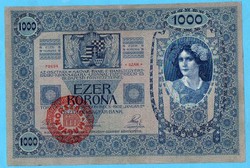 1 x Hajtott 1000 Korona 1902 Mo bélyegzés