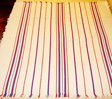 Folk cotton woven tablecloth