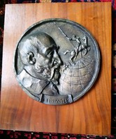 Olcsai-Kiss Zoltán Cervantes nagy méretű bronz  plakett