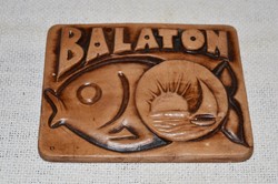 Retro BALATON kerámia fali kép  ( DBZ 00103 )