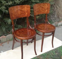 Kuriózum! Restaurált Antik Mundus Thonet székek 4db. 1910-évek!!!