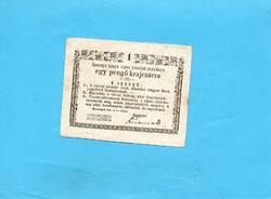 Rozsnyó 1 Pengő Krajcárra 1849 