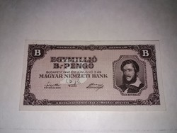 Egymillió B.- Pengő 1946-os .Nagyon szép, ropogós  bankjegy !