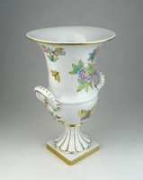 0M354 Viktória mintás Herendi porcelán serleg váza