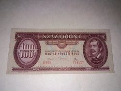 100 Forint 1975-ös, szép állapotú ropogós   bankjegy  !
