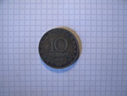 Szép, eredeti patinás ezüst 10 Forint 1948 !! 