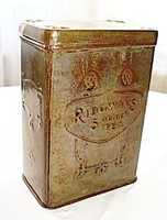 Szecessziós angol teás doboz - Ridgways 5 o clock (1910)