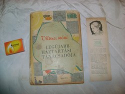 Vilma néni legújabb háztartási tanácsadója - 1965 - II. része szakácskönyv