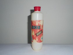Retro MOS6 mosószer műanyag flakon - 1970-es évekből - KHV Kozmetikai és Háztartásvegyipari Vállalat