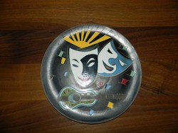 Masks, music: serially numbered wall plate