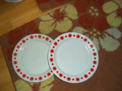 Retro napocskás lapos tányér párban