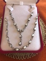 Ezüst antik kolié szett nyakék-nyaklánc