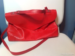 Piros retro női táska