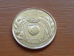 USA 1/4 DOLLÁR 25 CENT GEORGIA 1999 P, ARANYOZOTT S+V