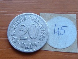 SZERBIA 20 PARA 1884 45.