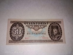50 Forint 1975-ös,  szép ropogós  bankjegy  !