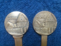 Adidas levélnyitó párban - bronz - 17 cm. és 29,5 cm. - 22 dkg.