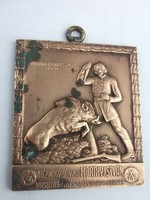 Vitéz Nagybányai Horthy István-Turáni Kovács Imre 1941 bronz plakett