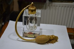 Hámozott kristály parfümös üveg