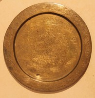 Indiai fém falitál 28 cm.