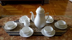 6 személyes fehér herendi teás készlet