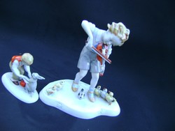 2 db csodálatos 100% hibátlan német porcelán figurák Metzler & Ortloff