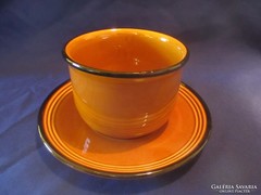 Kerámia Csésze alátét tányérral leveses A060