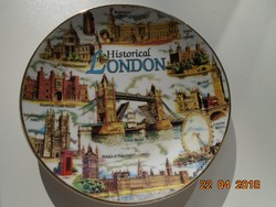 Londoni souvenir tál "Historical London"(a történelmi London)-15,3 cm