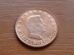 LUXEMBURG 5 EURO CENT 2002
