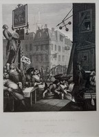 William Hogarth (1697-1764): Beer Street and Gin Lane (2db. acélmetszet)