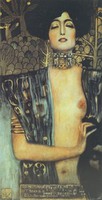 0N796 Gustav Klimt félakt nyomat keretben JUDITH