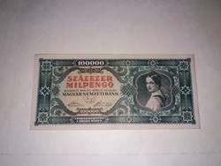 Százezer Milpengő 1946-os,nagyonszép ropogós  bankjegy!!